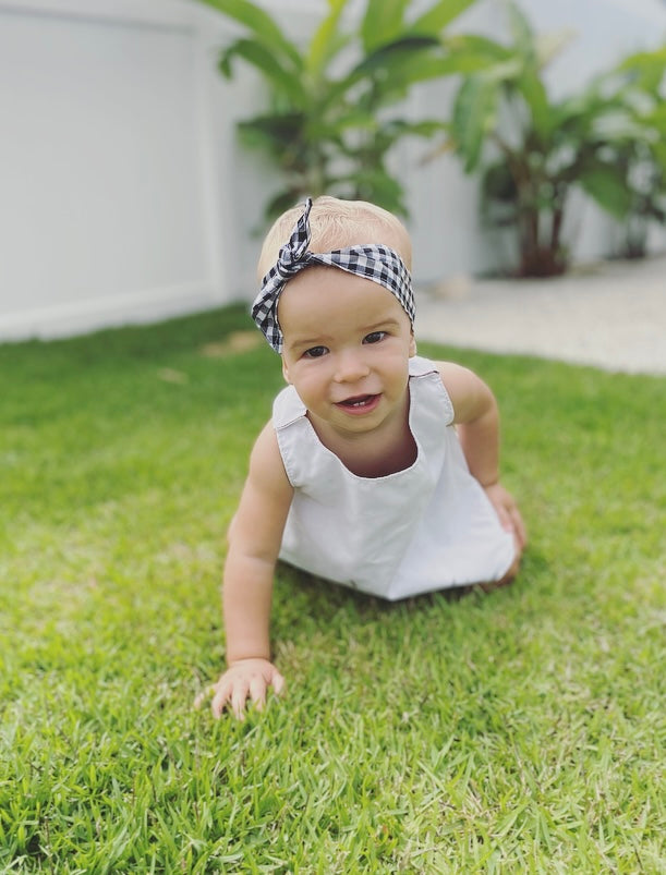 Monochrome Pinafore Set